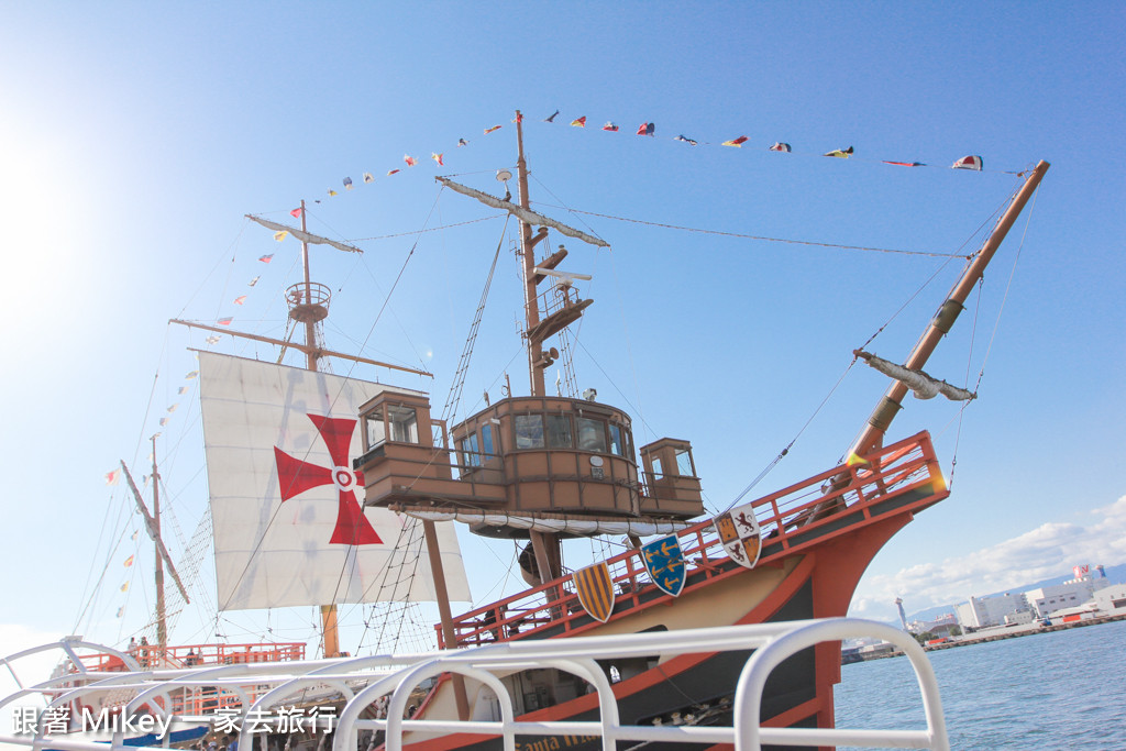 跟著 Mikey 一家去旅行 - 【 大阪 】帆船型觀光船聖瑪麗亞號