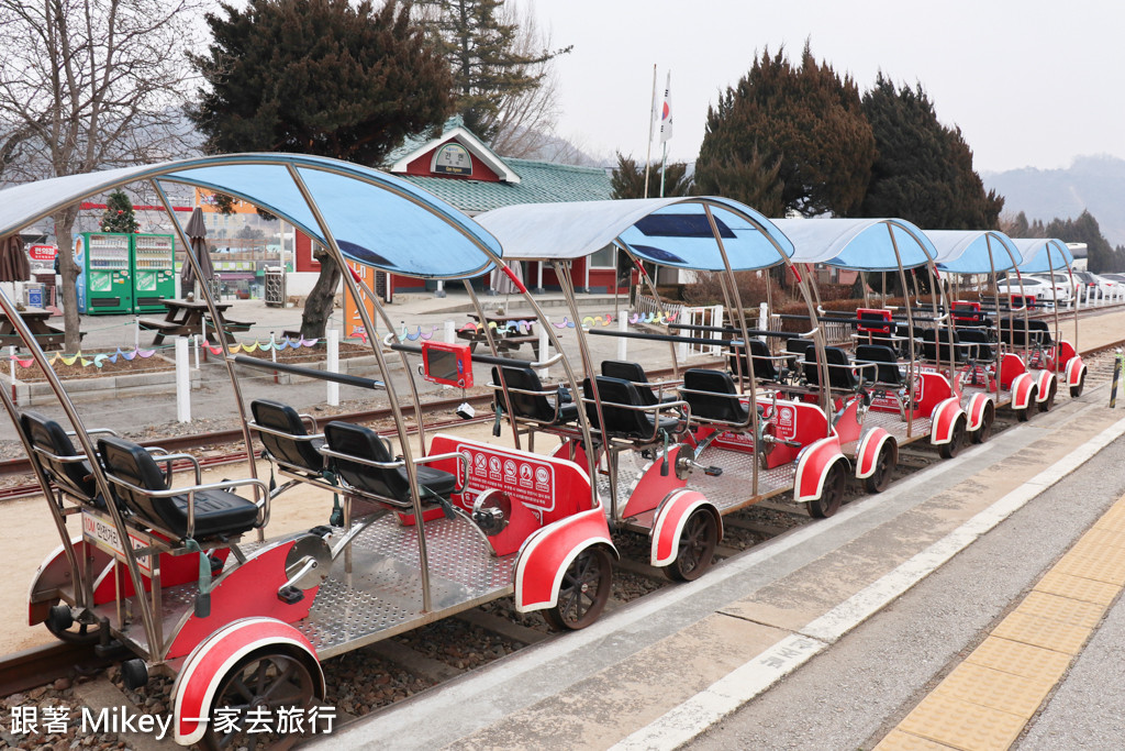 跟著 Mikey 一家去旅行 - 【 原州 】阿爾卑斯觀景火⾞ + 鐵道⾃⾏⾞