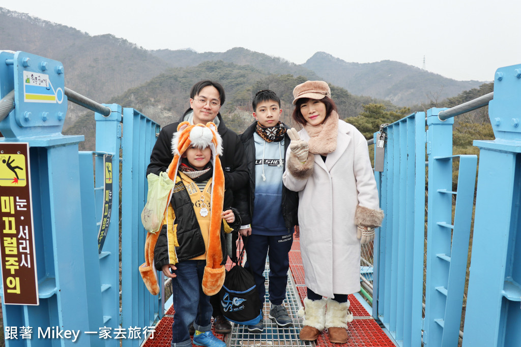 跟著 Mikey 一家去旅行 - 【 原州 】原州⼩⾦⼭吊橋