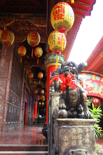 跟著 Mikey 一家去旅行 - 【 台南 】鹿耳門天后宮