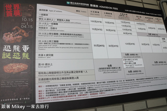 跟著 Mikey 一家去旅行 - 【 台中 】國立自然科學博物館 - 恐龍蛋．誕恐龍