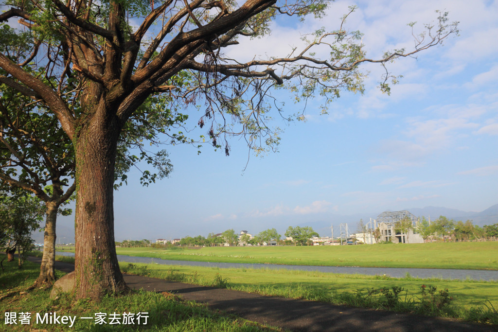 跟著 Mikey 一家去旅行 - 【 冬山 】安農溪分洪堰風景區