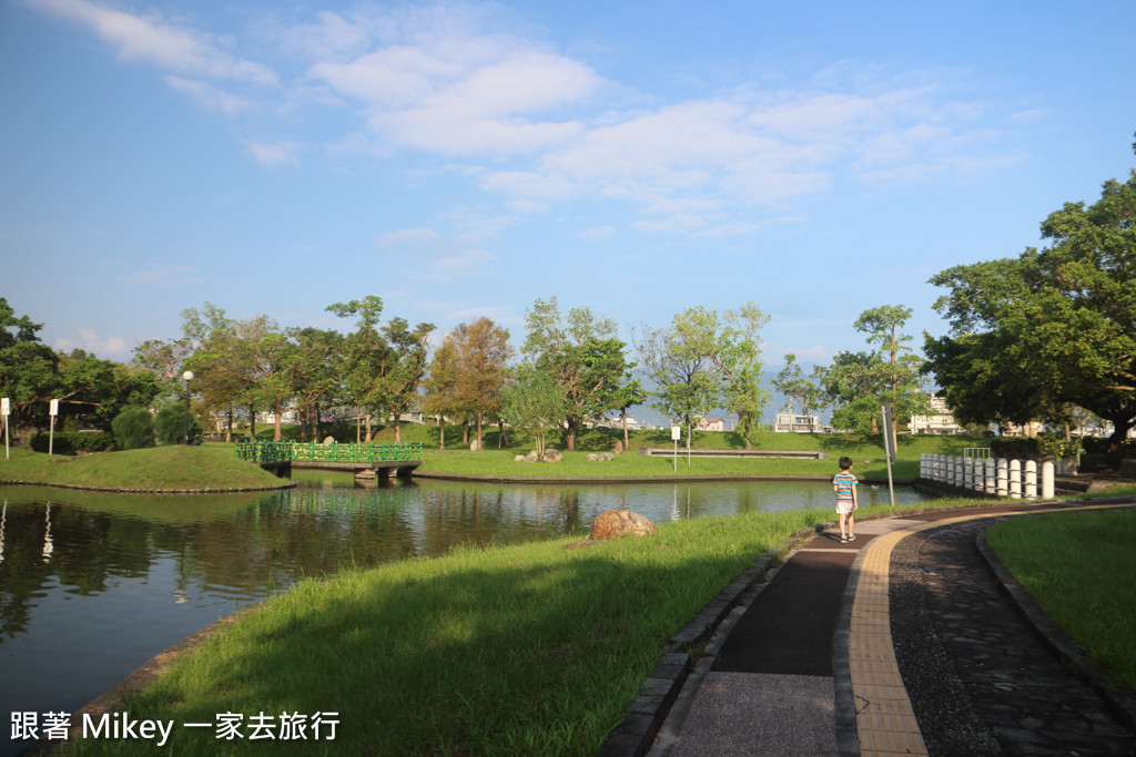 跟著 Mikey 一家去旅行 - 【 冬山 】安農溪分洪堰風景區